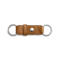 Leather Valet Key Fob - Brown