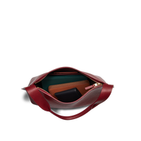 Medium Derby Shoulder Bag - Ruby
