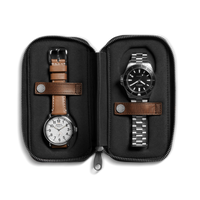Travel Watch Case - Medium Brown