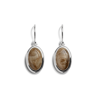 Heirloom Petoskey Drop Earrings - Sterling Silver