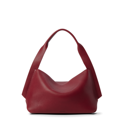 Medium Derby Shoulder Bag - Ruby