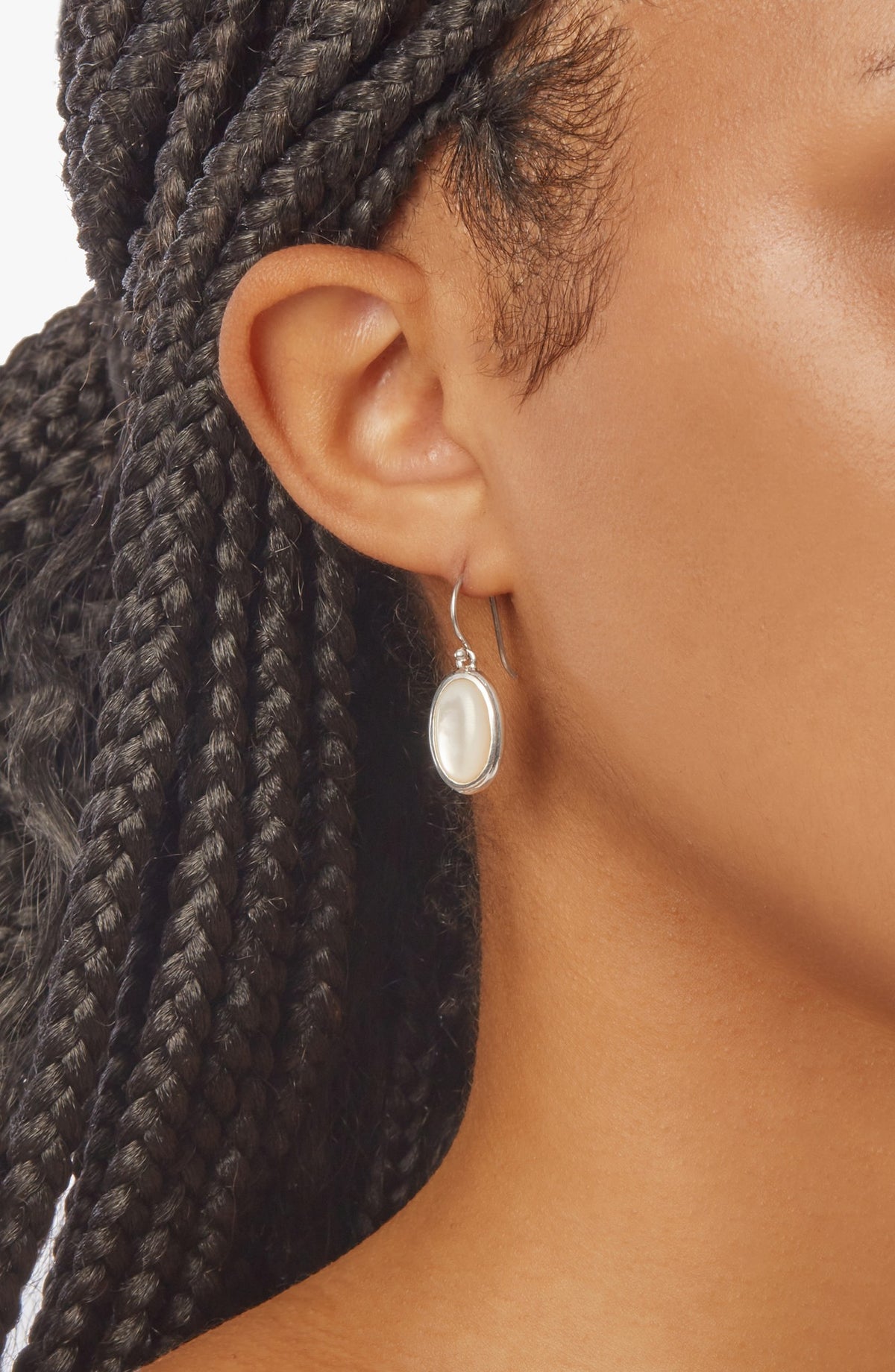 Heirloom Mother Of Pearl Drop Earrings - Sterling Silver