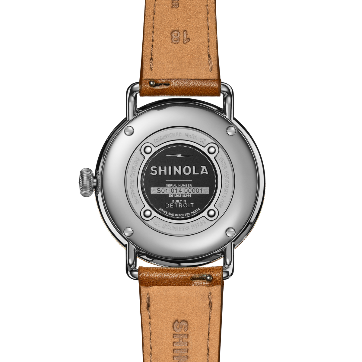 Canfield Watch -  MOP Tan Leather Strap