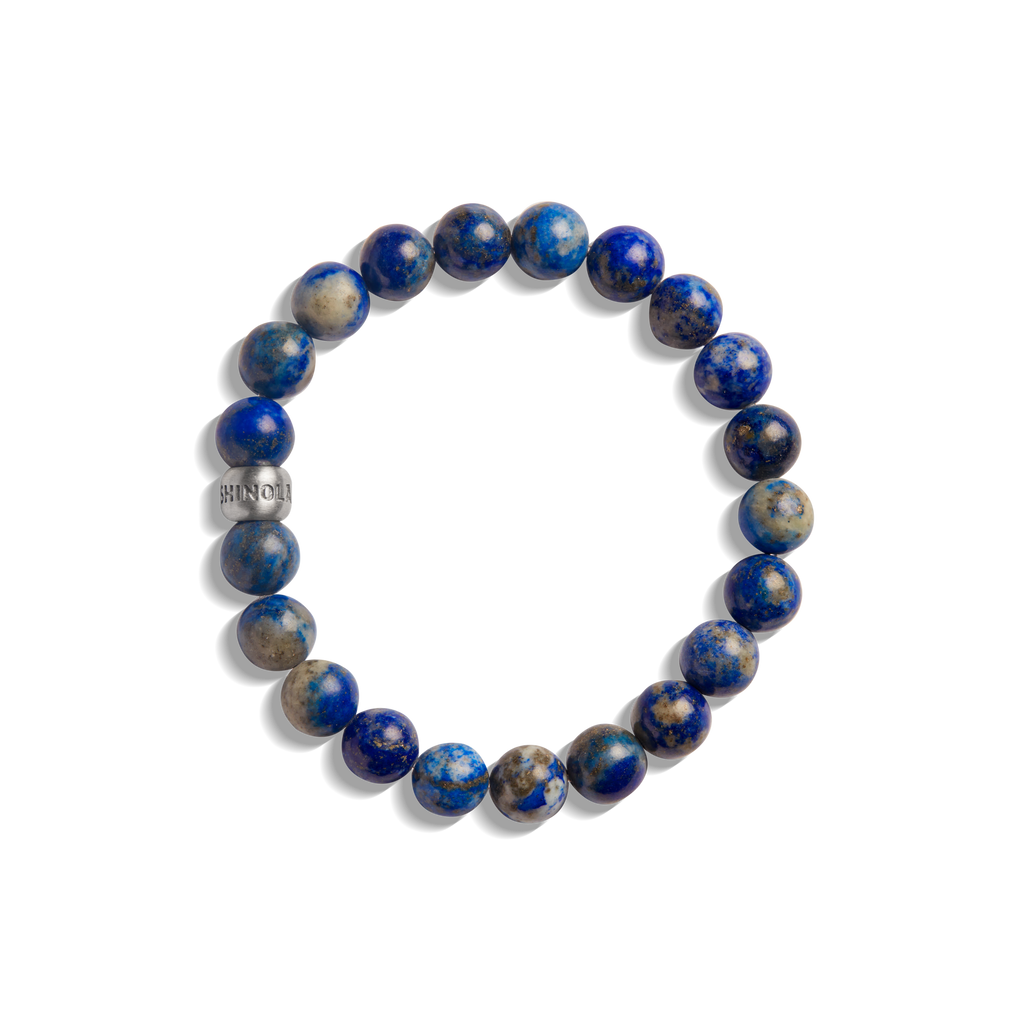 8mm Beaded Lapis Bracelet Lapis