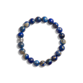 8mm Beaded Lapis Bracelet - Lapis