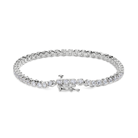 3 Carat 7" Diamond Tennis Bracelet - White Gold