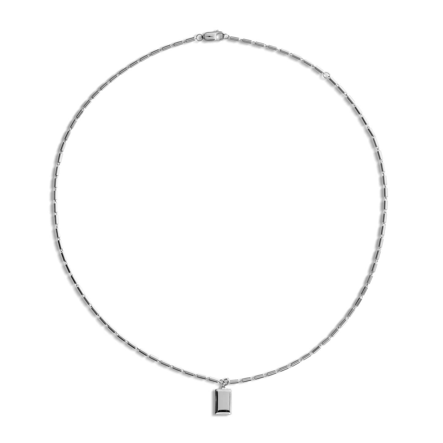 Petite Rectangular Tag Necklace