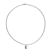 Petite Rectangular Tag Necklace
