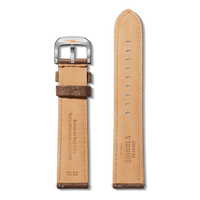 22mm British Tan Leather Watch Strap (XL) - British Tan