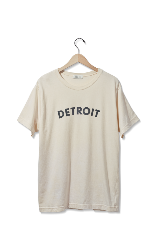 Detroit Graphic T Shirt - Cream