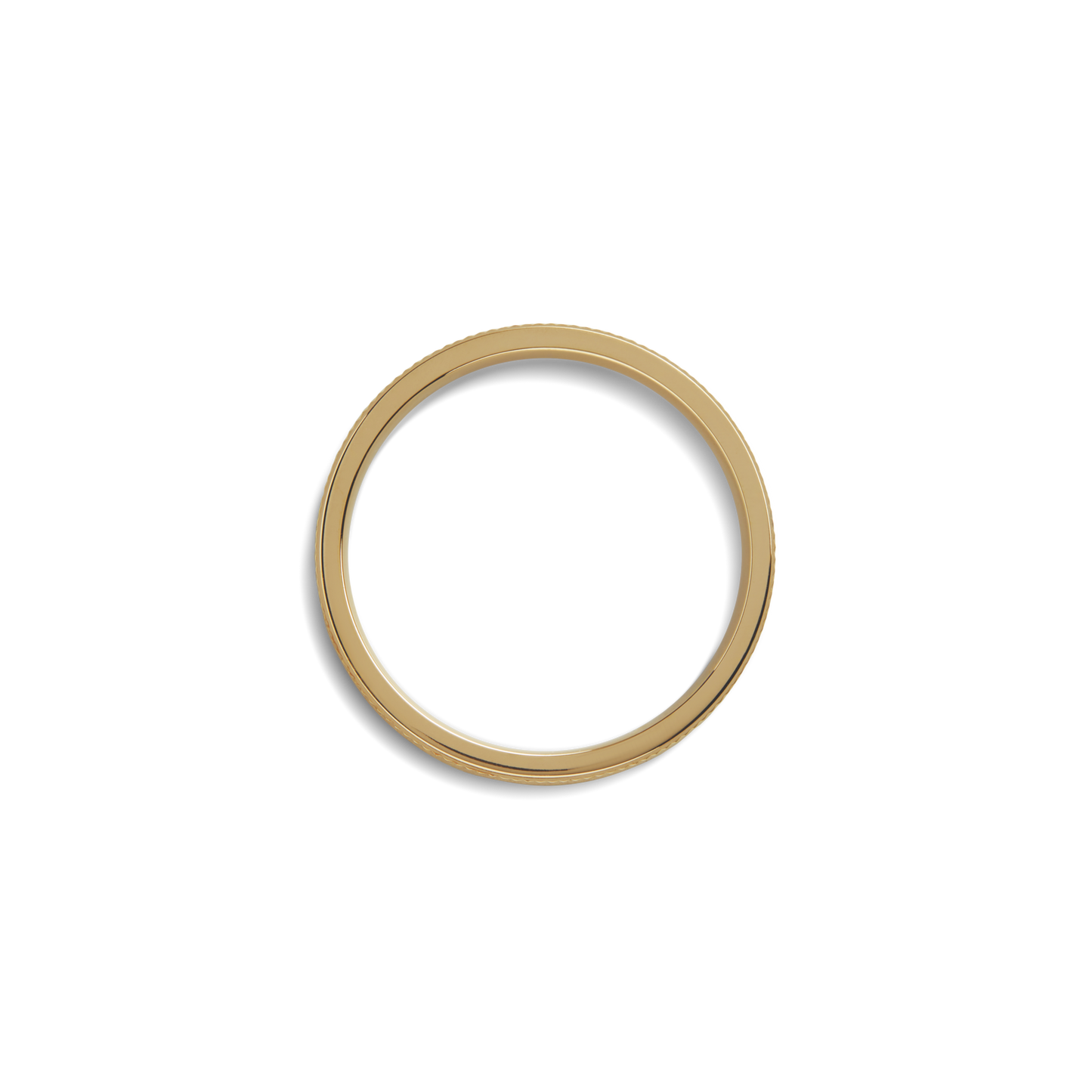 4mm Diagonal Textured Yellow Gold Band