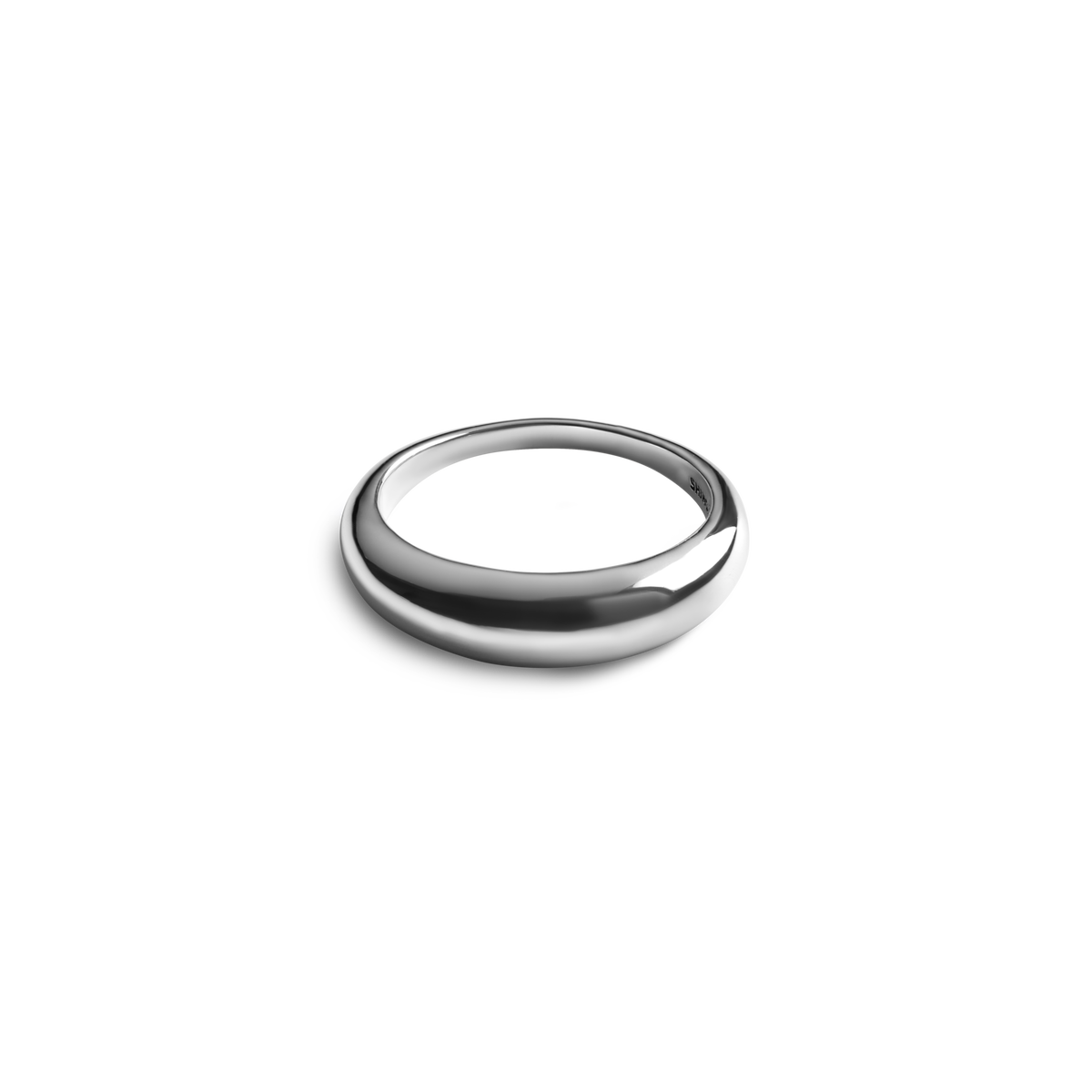 Signature Link Domed Ring - Sterling Silver