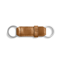 Leather Valet Key Fob - Brown