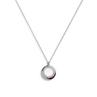 Heirloom Mother of Pearl Pendant Necklace - Sterling Silver