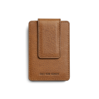 Magnetic Money Clip Card Holder - Tan