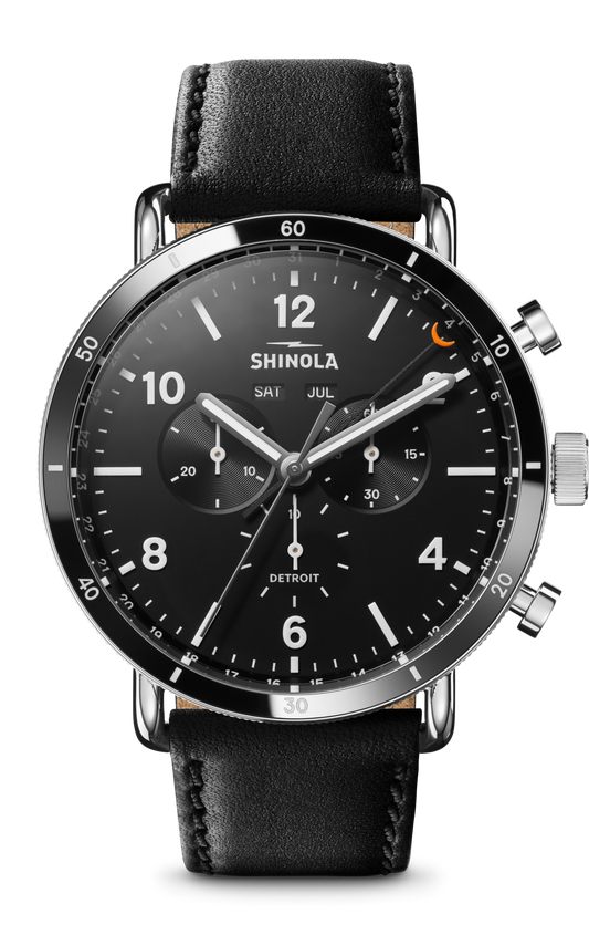 Canfield Sport Chronograph Watch - Matte Black
