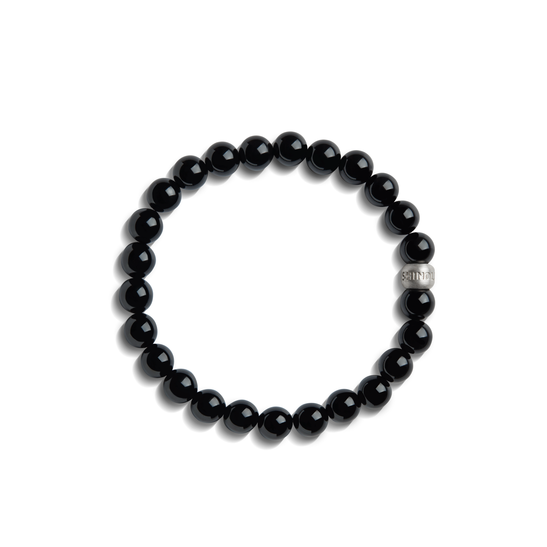 8mm Beaded Onyx Bracelet | Shinola