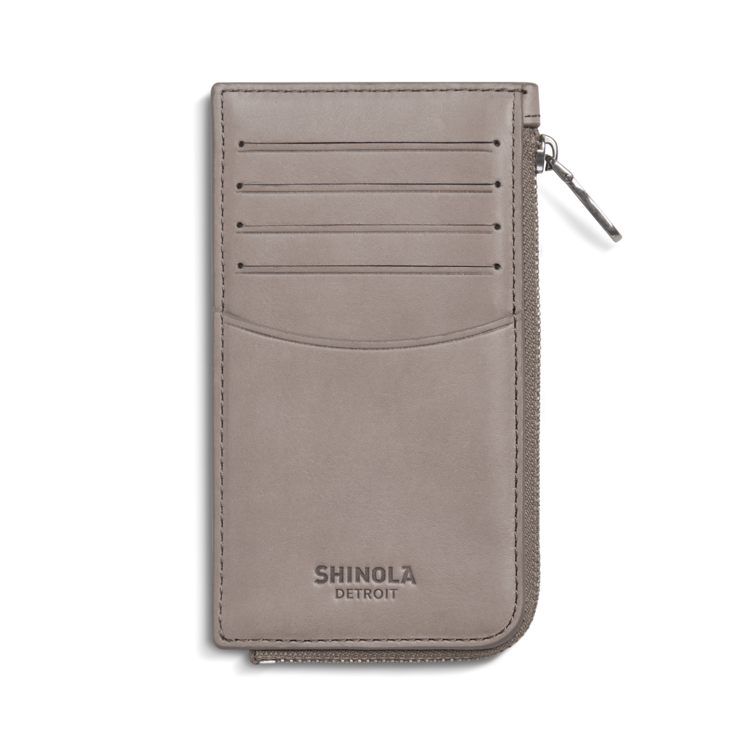 Birdy Zip Around Card Holder - Taupe