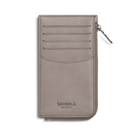 Birdy Zip Around Card Holder - Taupe