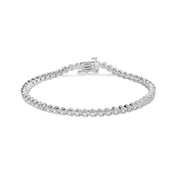 1 Carat 7" Diamond Tennis Bracelet - White Gold