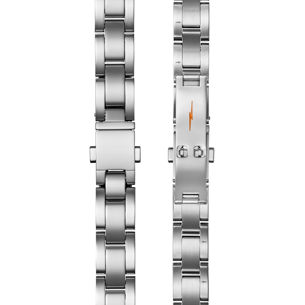 Bracelet: 14/10, Universal 3Link, Butterfly A, PoSS - Polished Stainless Steel
