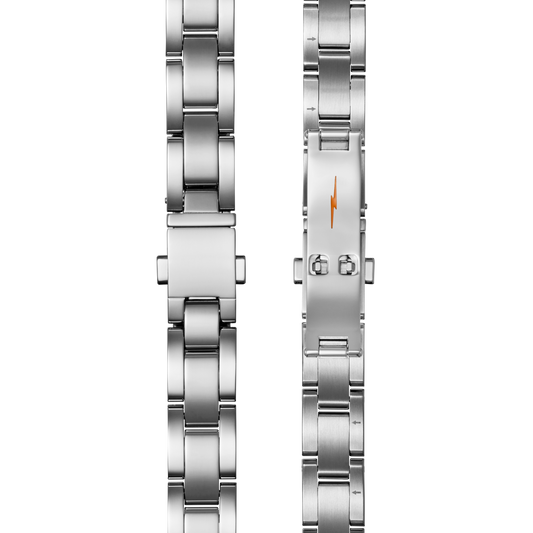 Bracelet: 14/10, Universal 3Link, Butterfly A, PoSS - Polished Stainless Steel