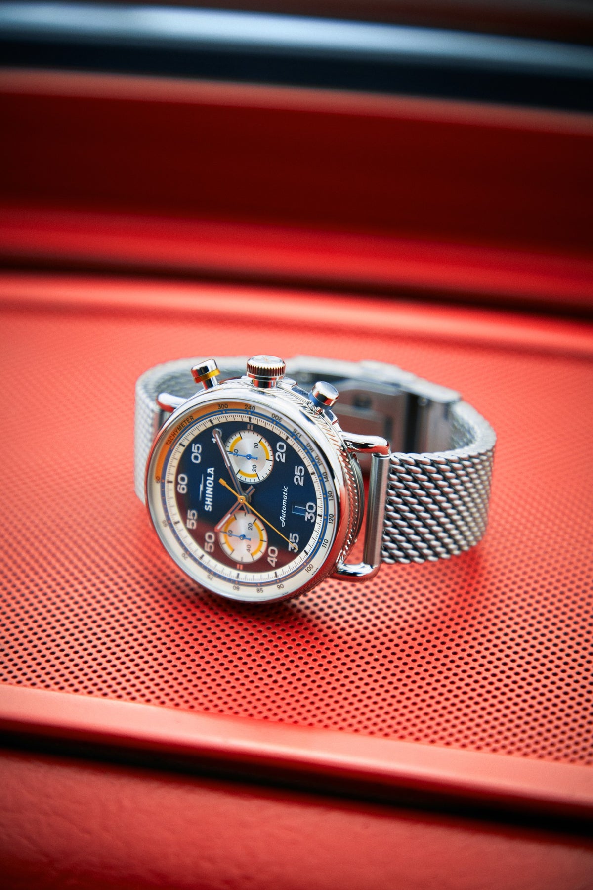 Canfield Speedway Open Road Automatic Chronograph Watch - Blue