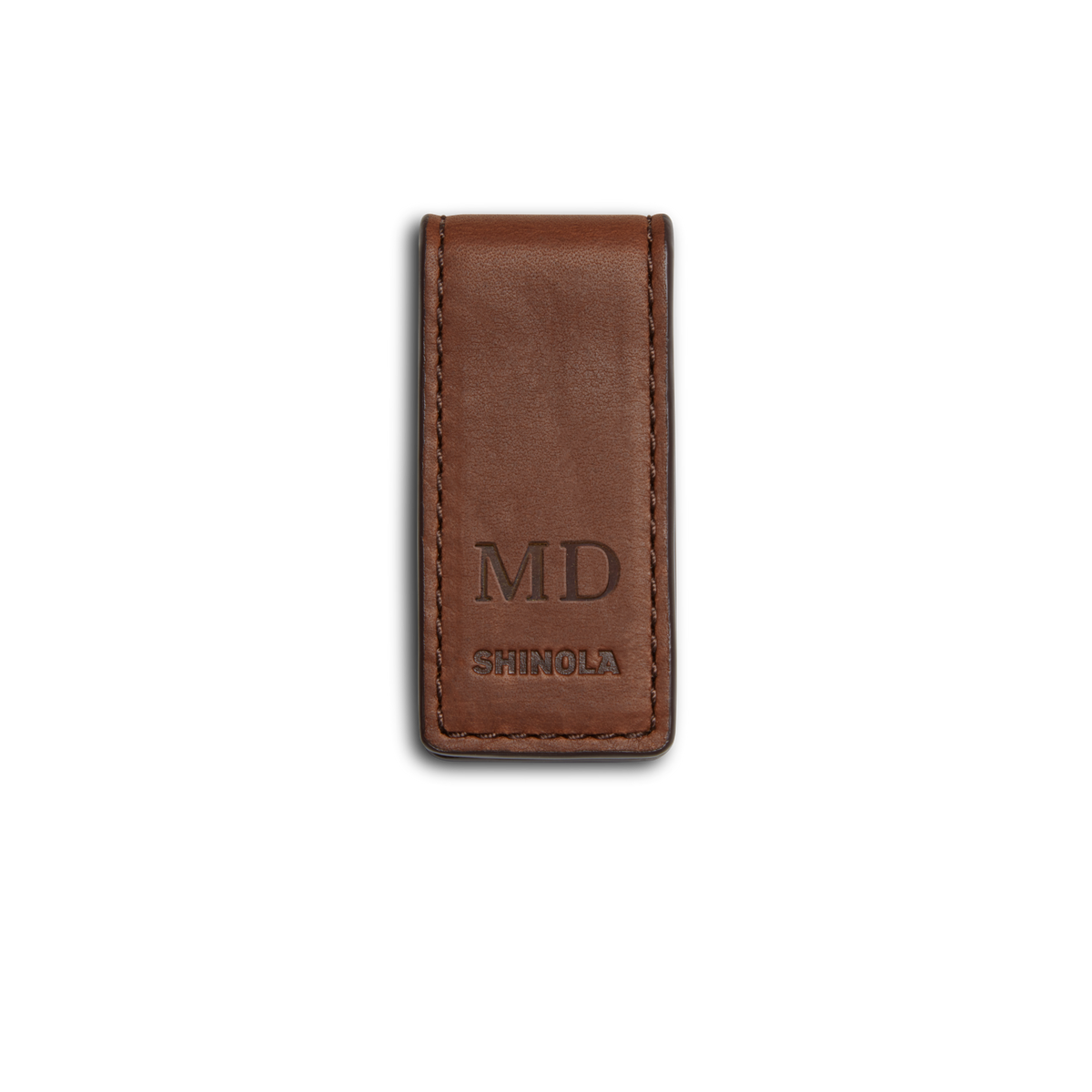 Magnetic Money Clip - Medium Brown