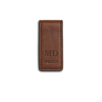 Magnetic Money Clip - Medium Brown