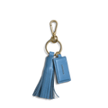 Leather Tassel Keychain - River