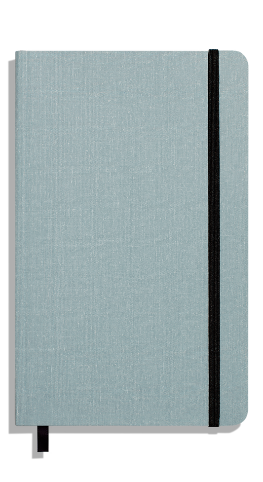 Medium Soft Grid Journal - Harbor Blue