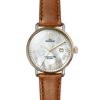 Canfield Watch -  MOP Tan Leather Strap