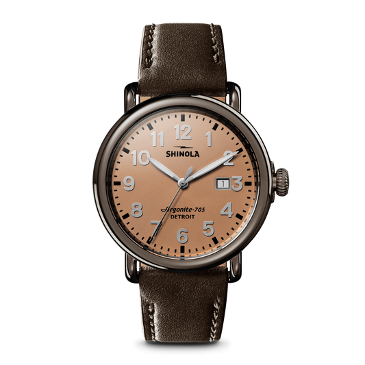Runwell Watch - Rose Gold/Deep Brown
