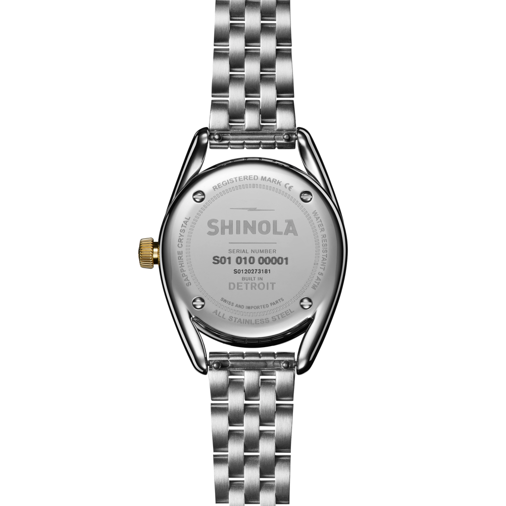 Diamond Derby Watch - White Mother of Pearl