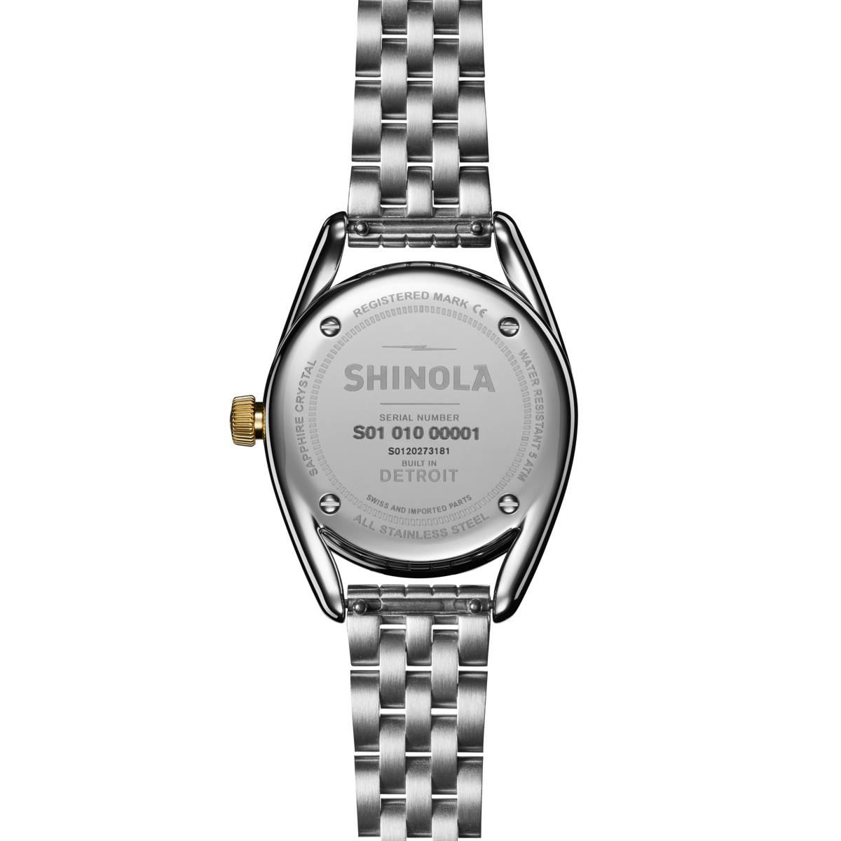 Diamond Derby Watch - White Mother of Pearl