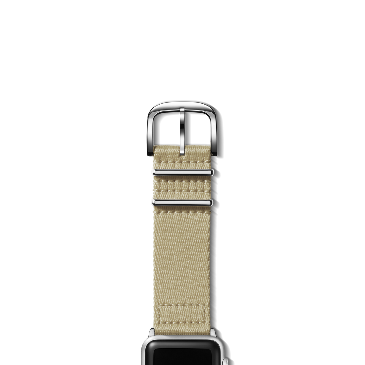Strap: 24/24 Nylon, SW Split G10, Vintage, Silver - Tan