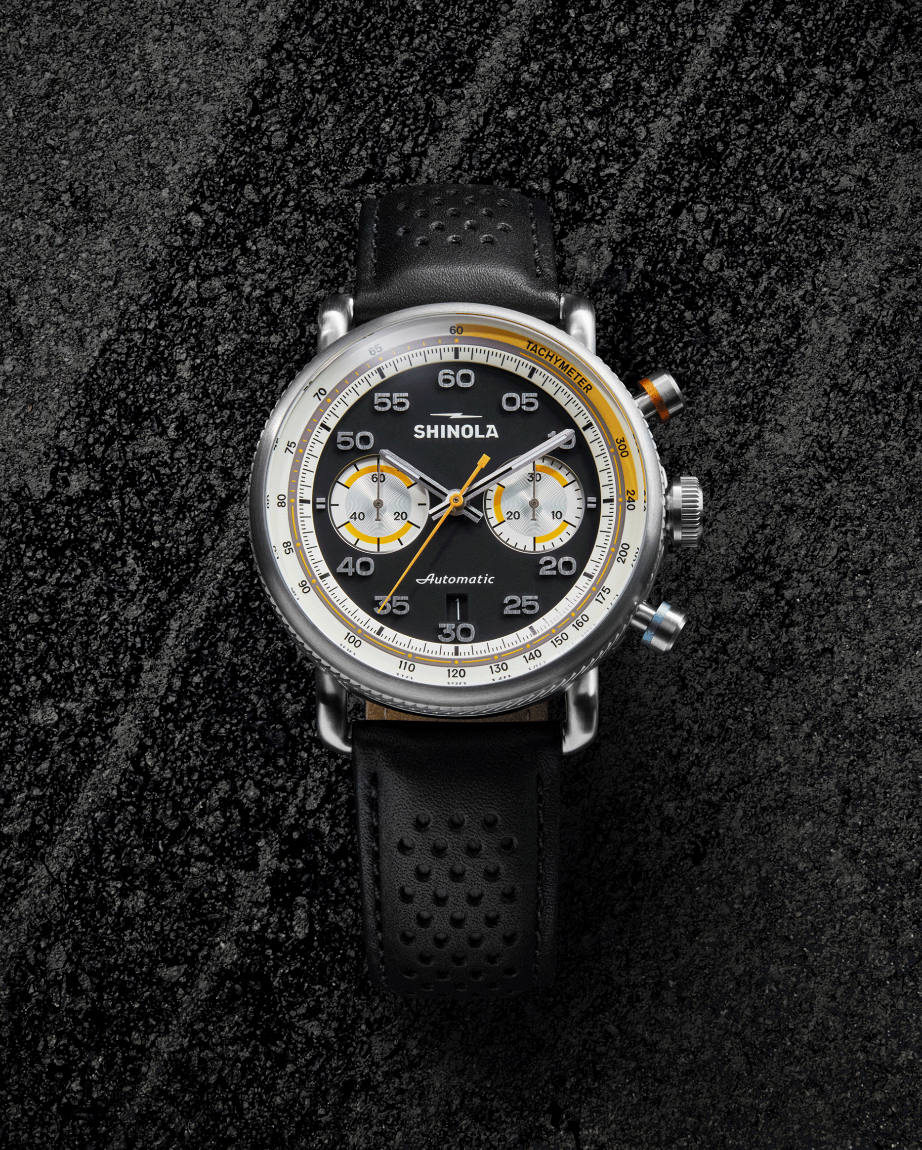Canfield Speedway Open Road Automatic Chronograph - Black (preview)