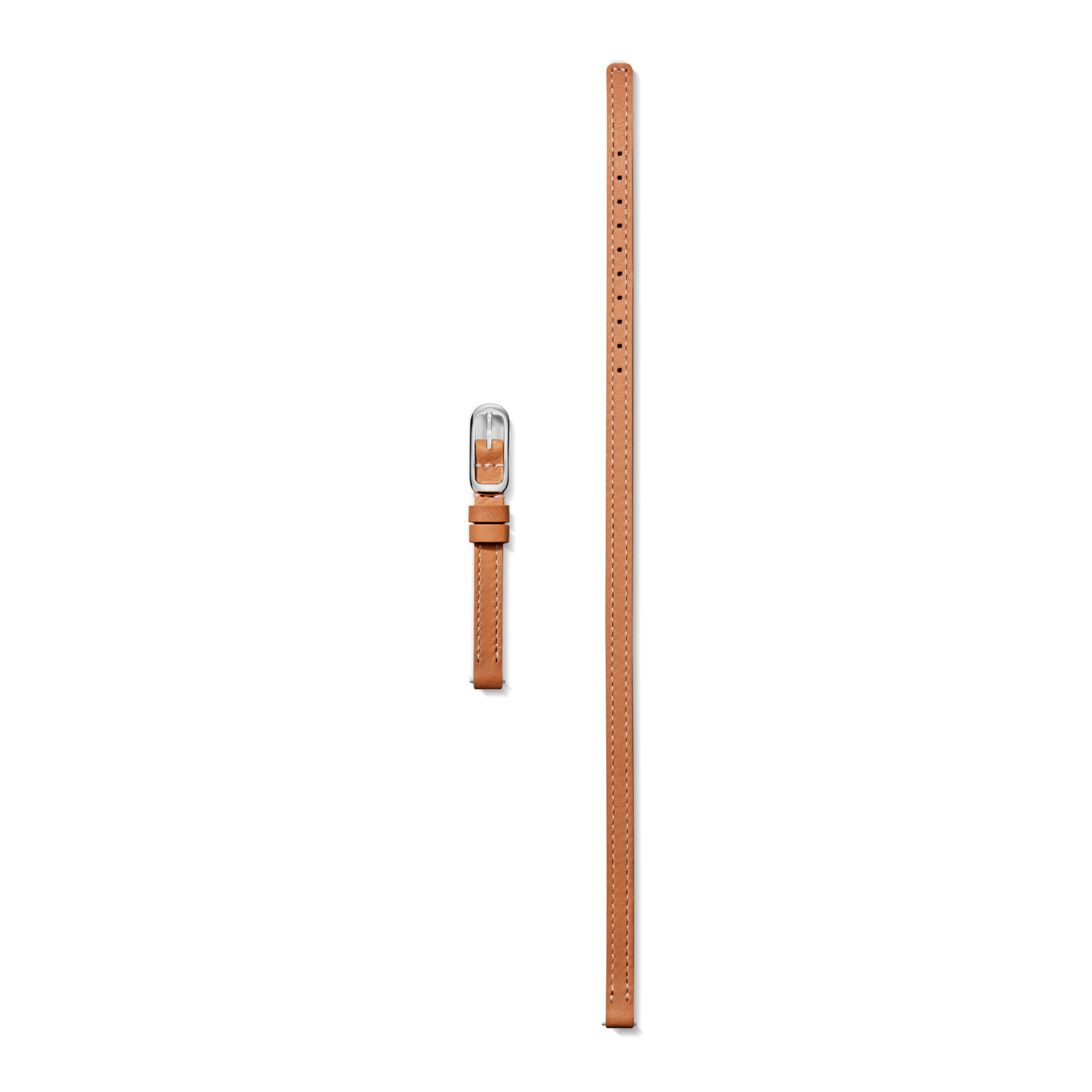 8mm Bourbon/Blush Reversible Leather Strap - Bourbon / Blush