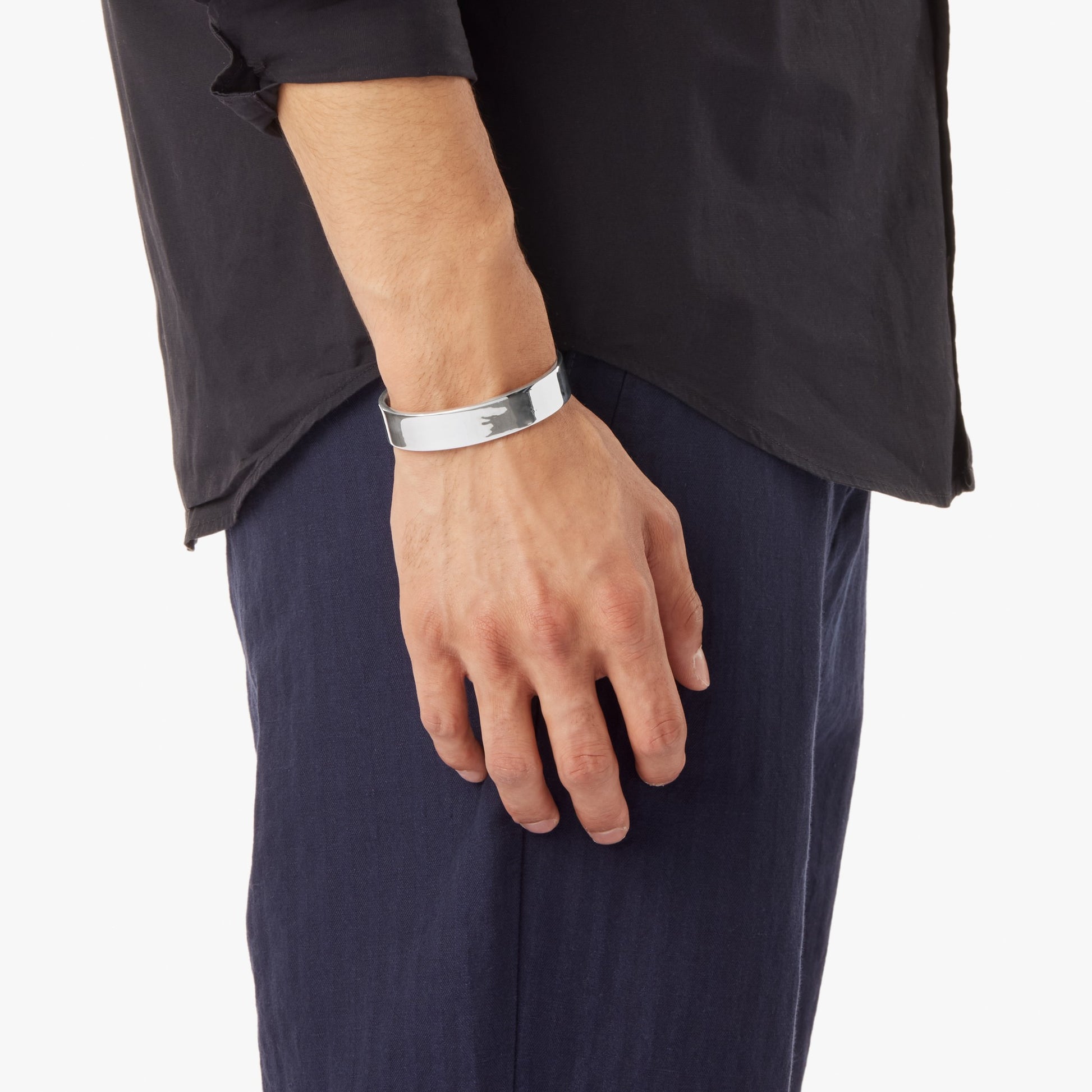 15mm Cuff Bracelet - Sterling Silver