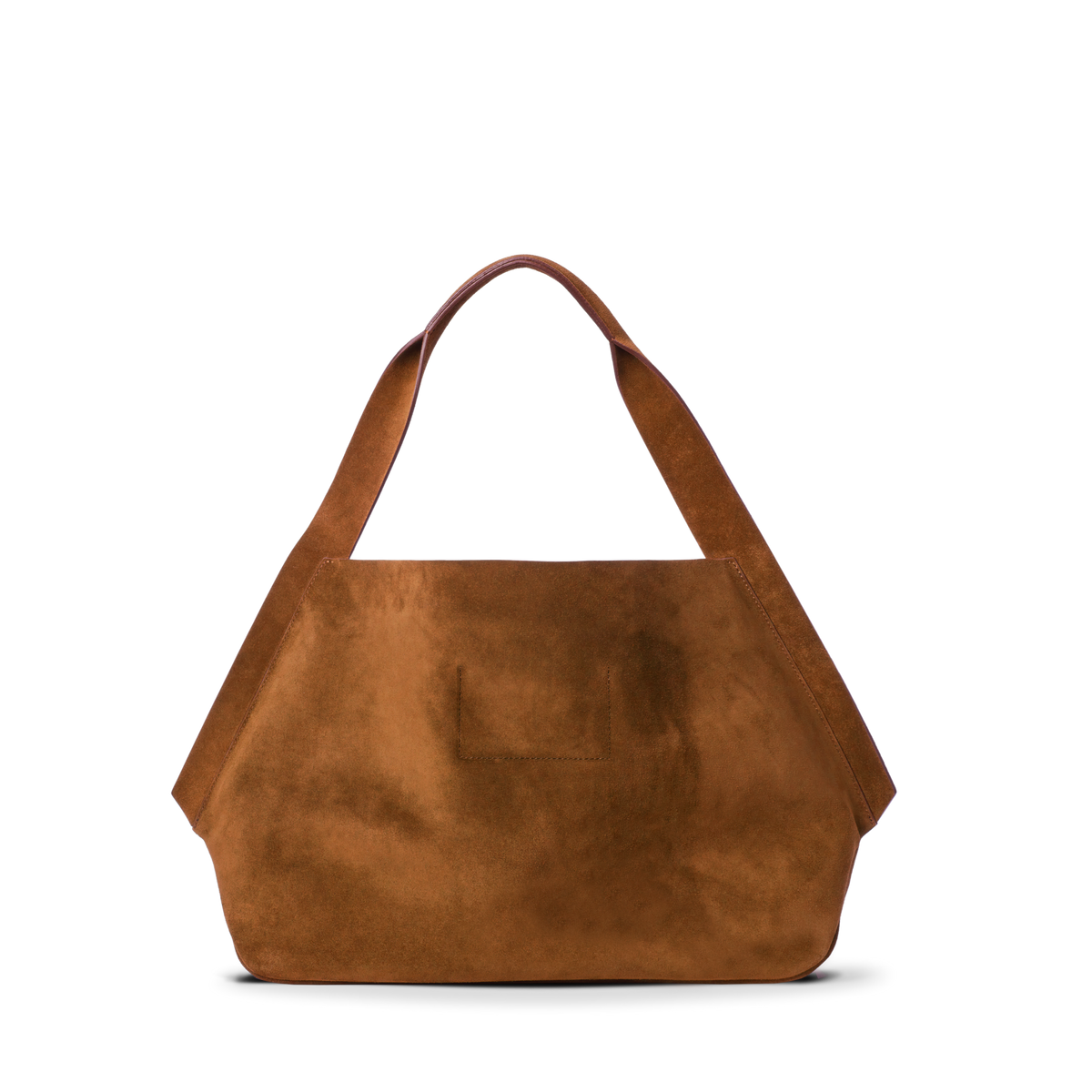 Derby Shoulder Bag - Tan Suede