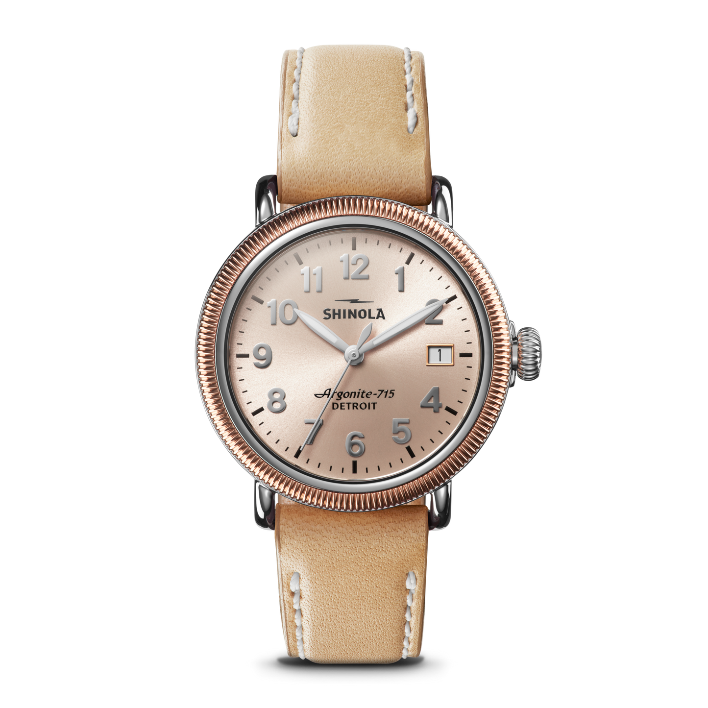 Runwell Coin Edge - Natural Leather Strap