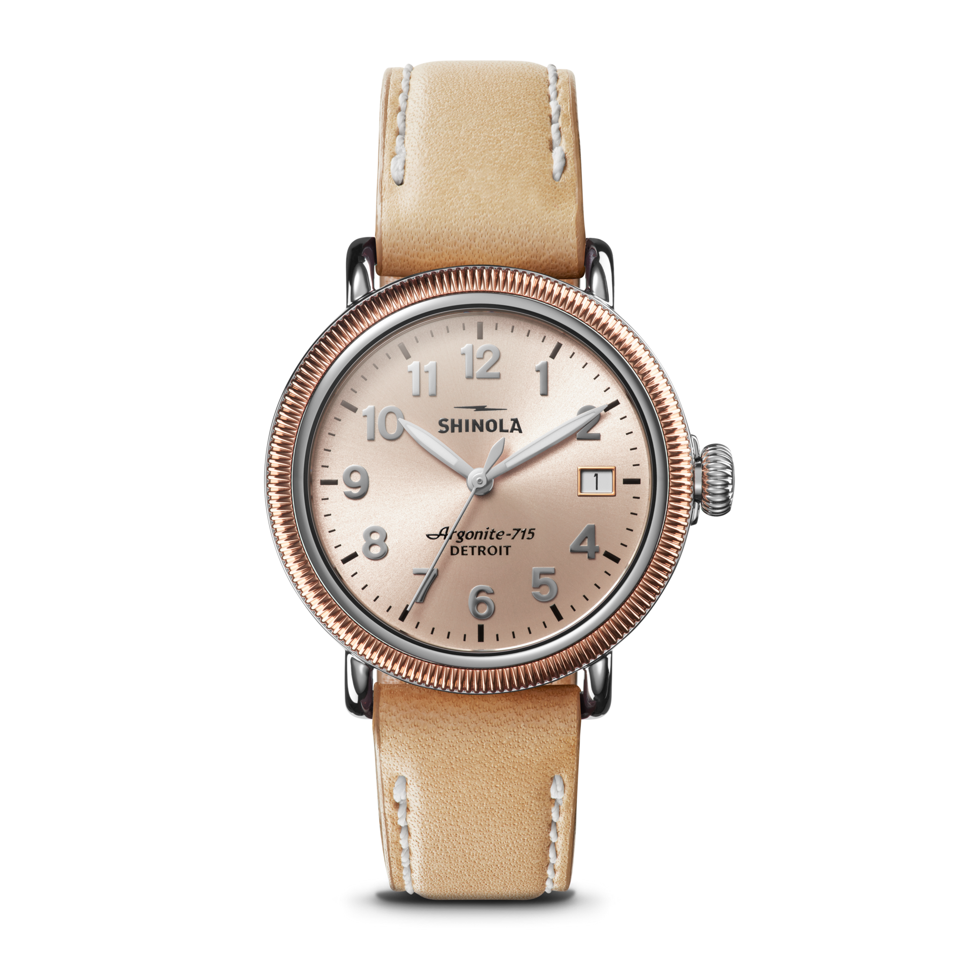 Runwell Coin Edge - Natural Leather Strap