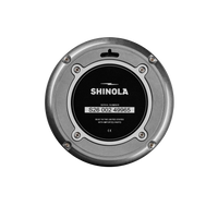 6" Runwell Clock - Tumbled Zinc/Black