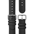 20mm Rubber Strap - Black Dash Loop
