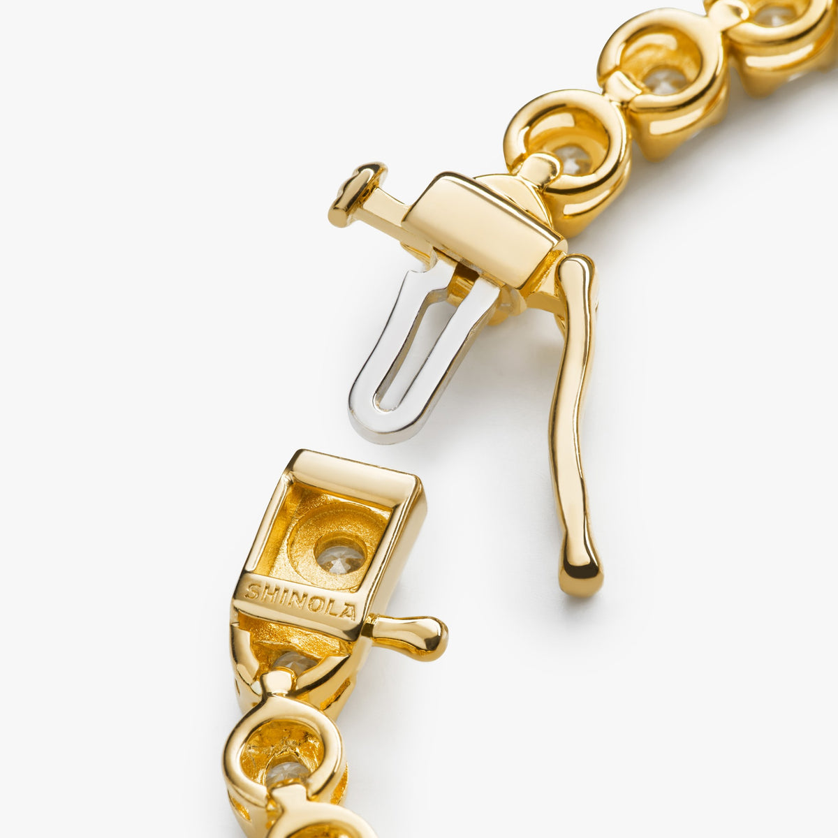 4 Carat 7" Diamond Tennis Bracelet - Yellow Gold