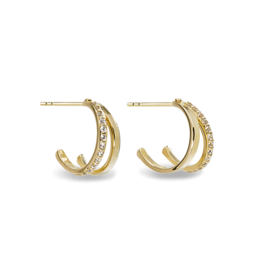 Diamond Rivet Huggies