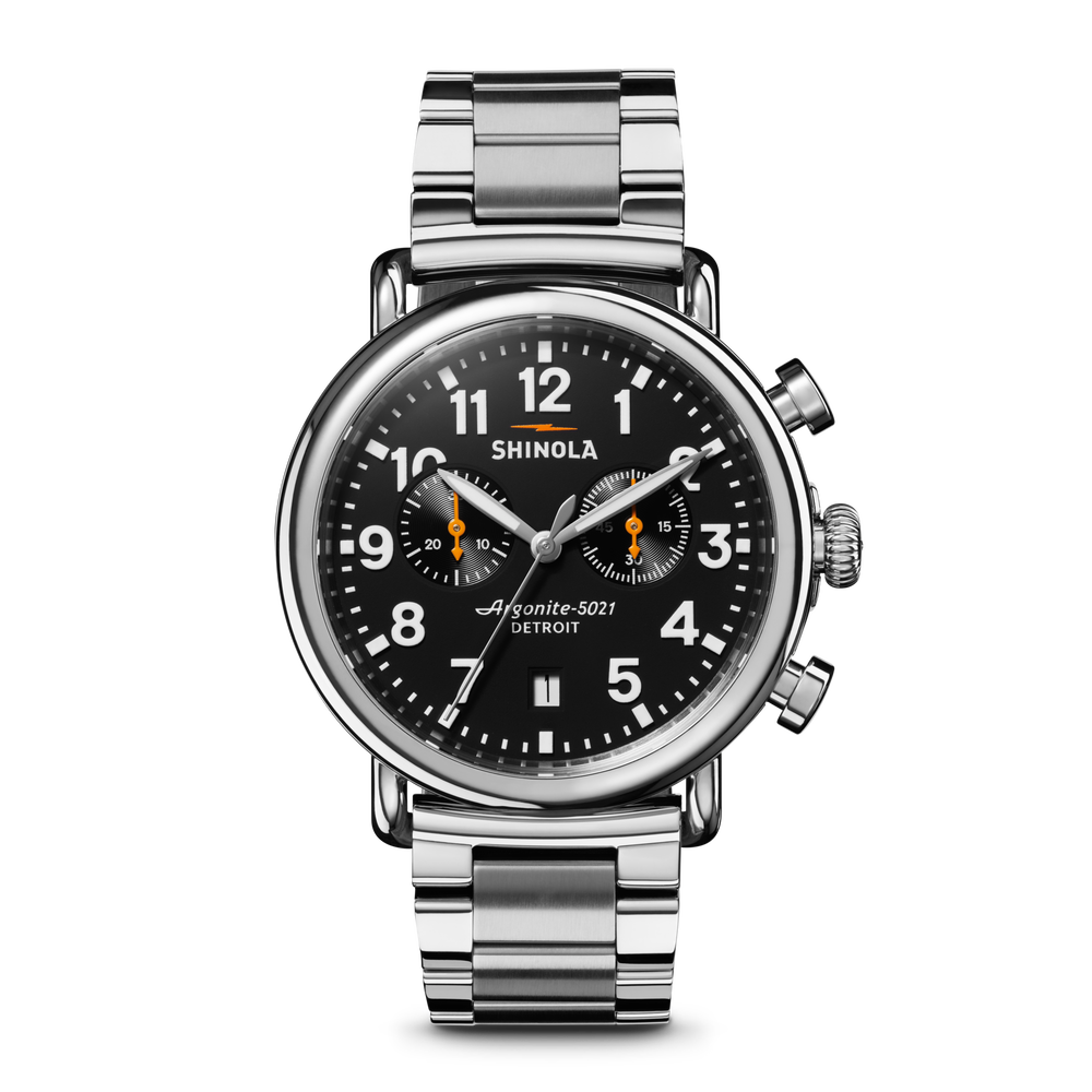 Runwell Chronograph Watch - Black