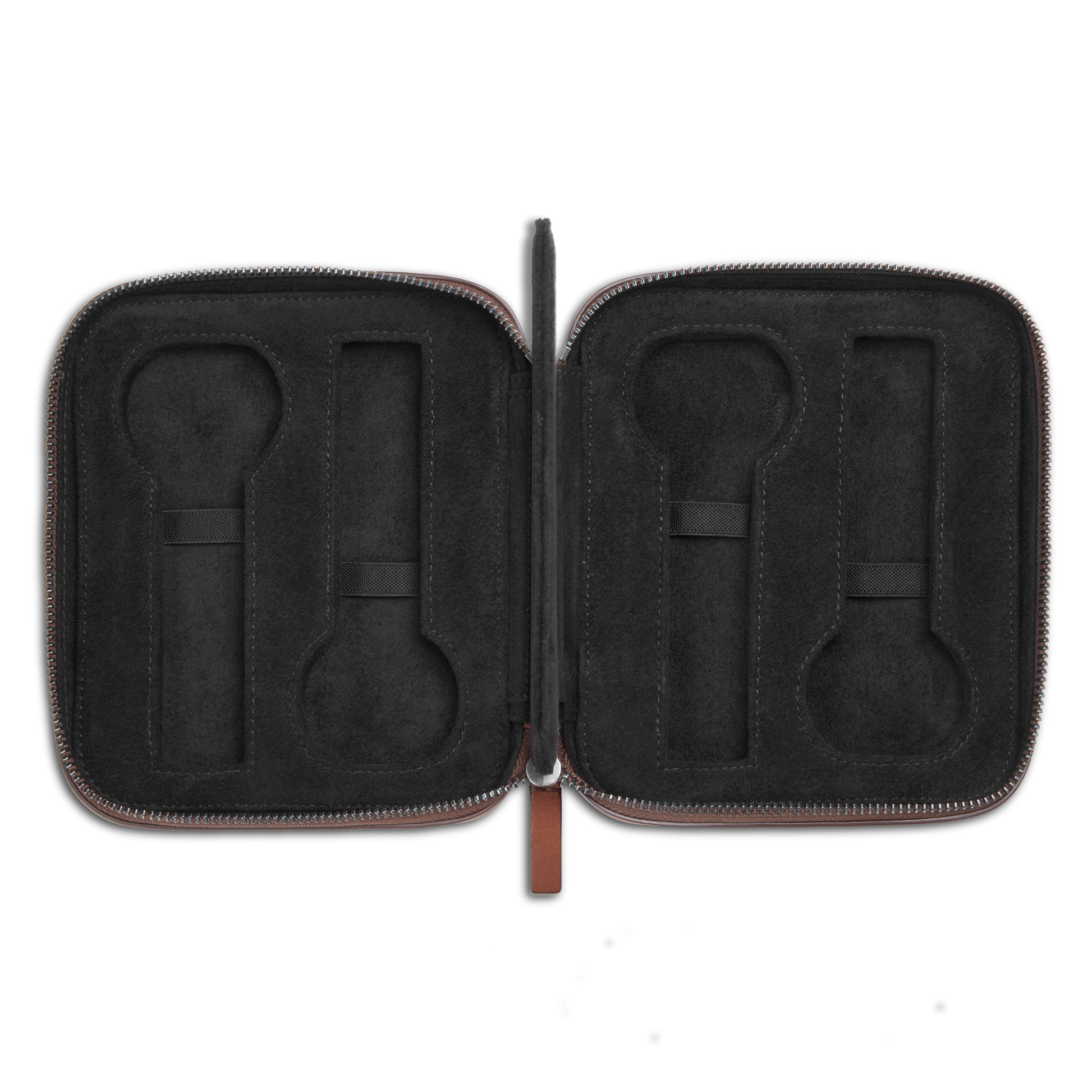 Four Watch Travel Case - Medium Brown