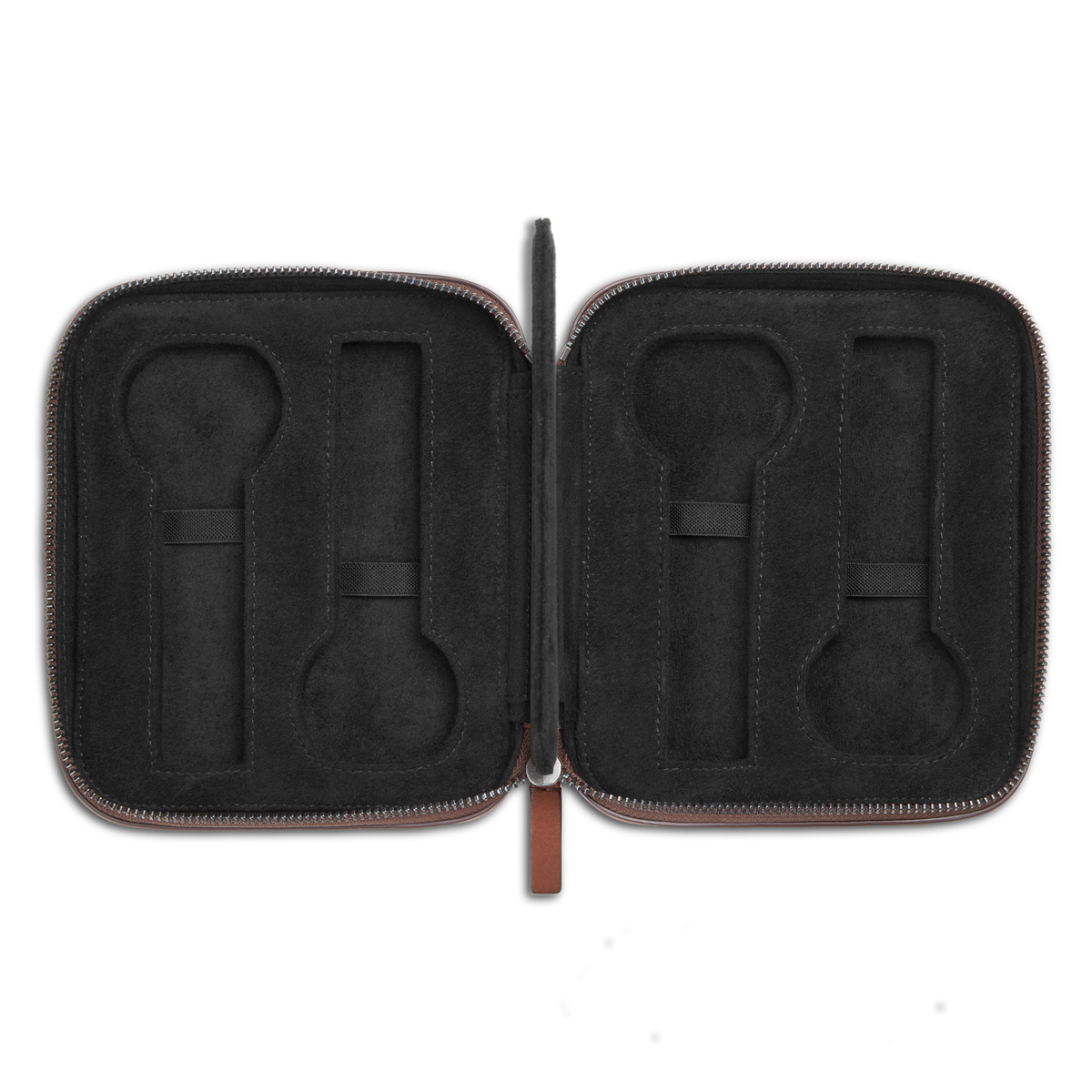 Four Watch Travel Case - Medium Brown