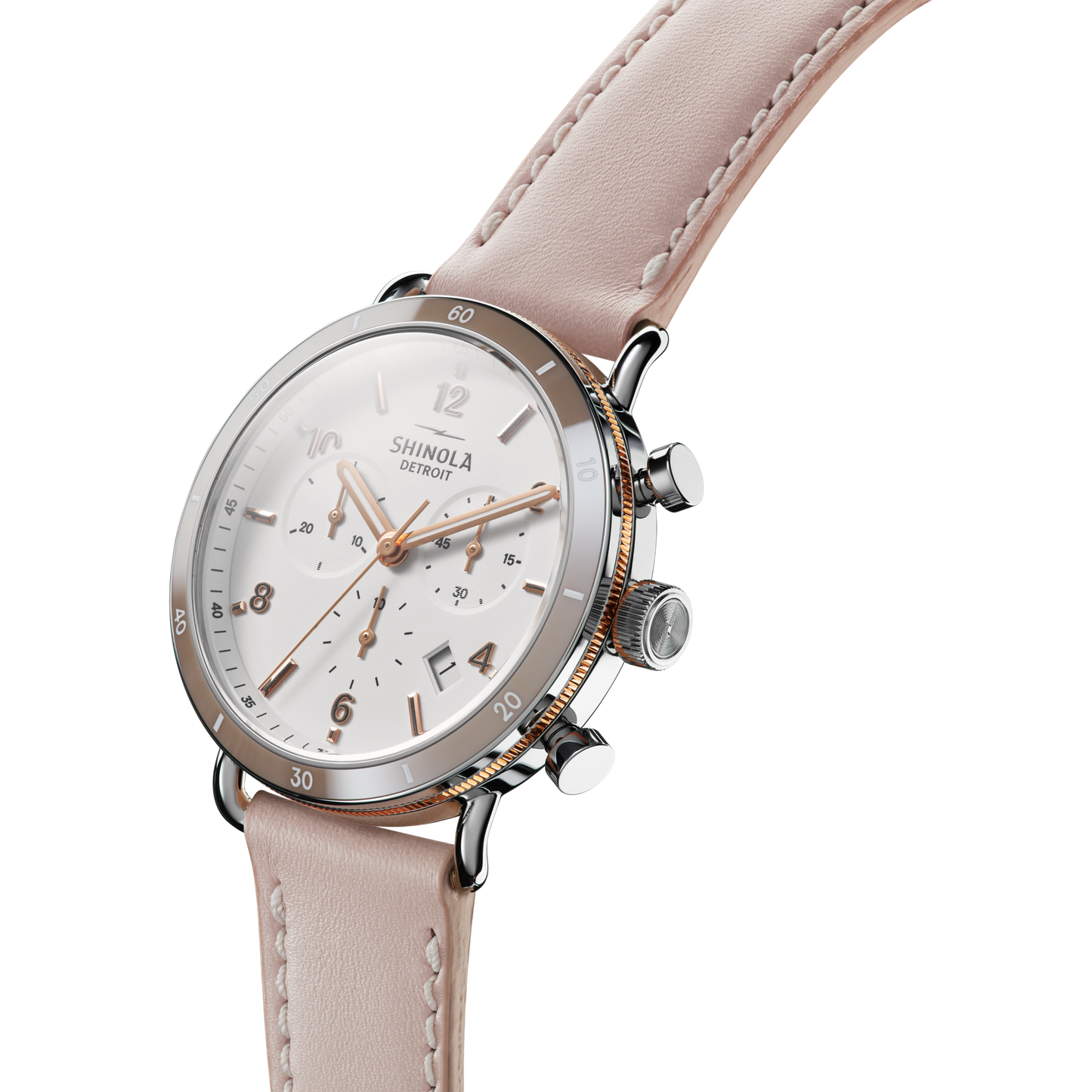 Canfield Sport Chronograph Watch - Soft White